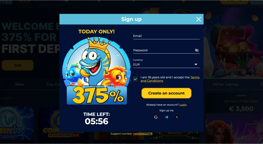 Richy Fish Sign Up Form Richy Fish Sign Up Form